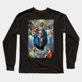 El Greco, Madonna and Child with Saint Martina and Saint Agnes, 1599, Art Print Long Sleeve T-Shirt